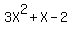 3X%5E2%2BX-2