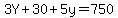 3Y%2B30%2B5y+=+750