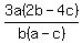 3a%282b-4c%29%2Fb%28a-c%29