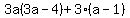 3a%283a-4%29%2B3%28a-1%29