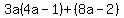 3a%284a-1%29%2B%288a-2%29