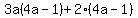 3a%284a-1%29%2B2%284a-1%29