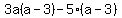 3a%28a-3%29-5%28a-3%29