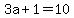 3a%2B1+=+10