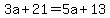 3a%2B21=5a%2B13