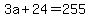 3a%2B24+=+255