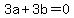 3a%2B3b=0