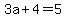 3a%2B4=5