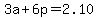 3a%2B6p+=+2.10