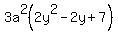 3a%5E2%282y%5E2-2y%2B7%29