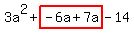 3a%5E2%2Bhighlight%28-6a%2B7a%29-14