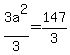 3a%5E2%2F3+=+147%2F3