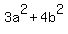 3a%5E2+%2B+4b%5E2