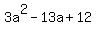 3a%5E2-13a%2B12