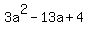 3a%5E2-13a%2B4