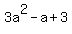 3a%5E2-a%2B3
