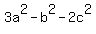 3a%5E2-b%5E2-2c%5E2