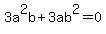 3a%5E2b%2B3ab%5E2=0