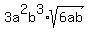 3a%5E2b%5E3%2Asqrt%286ab%29