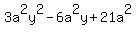 3a%5E2y%5E2-6a%5E2y%2B21a%5E2
