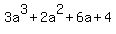3a%5E3%2B2a%5E2%2B6a%2B4