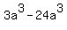 3a%5E3+-+24a%5E3