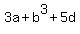 3a+%2B+b%5E3%2B5d+