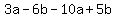 3a-6b-10a%2B5b