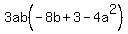 3ab%28-8b%2B3-4a%5E2%29