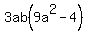 3ab%289a%5E2-4%29