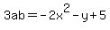 3ab=-2x%5E2-y%2B5