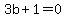 3b%2B1=0