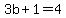 3b%2B1=4