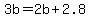 3b=2b%2B2.8