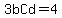 3bCd+=+4
