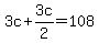 3c%2B3c%2F2=108