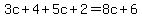 3c%2B4%2B5c%2B2=8c%2B6