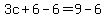 3c%2B6-6=9-6