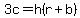 3c=h%28r%2Bb%29