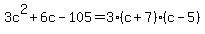 3c%5E2%2B6c-105=3%28c%2B7%29%28c-5%29