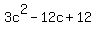 3c%5E2-12c%2B12