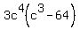 3c%5E4%28c%5E3-64%29