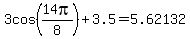3cos%2814pi%2F8%29%2B3.5+=+5.62132