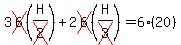 3cross%286%29%28H%2Fcross%282%29%29+%2B+2cross%286%29%28H%2Fcross%283%29%29+=+6%2820%29