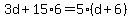 3d%2B15%2A6=5%28d%2B6%29
