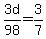 3d%2F98+=+3%2F7
