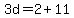 3d=2%2B11