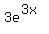 3e%5E%283x%29