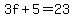 3f%2B5=23