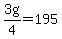 3g%2F4=195